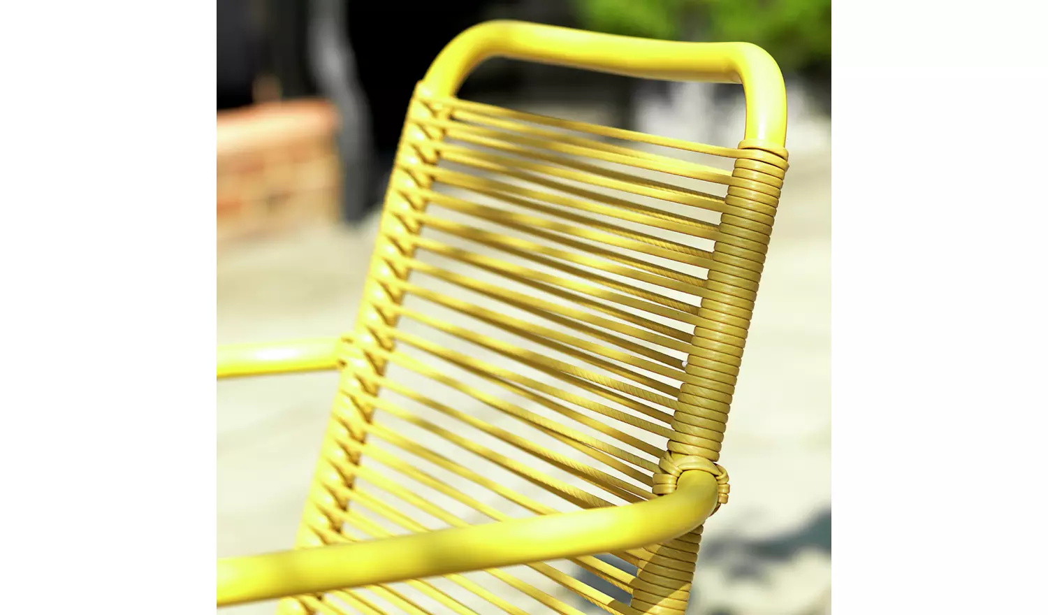 Villa AJUNION 4 Seater Metal Garden Furniture Balcony Patio Set Bistro Set Steel Garden Set