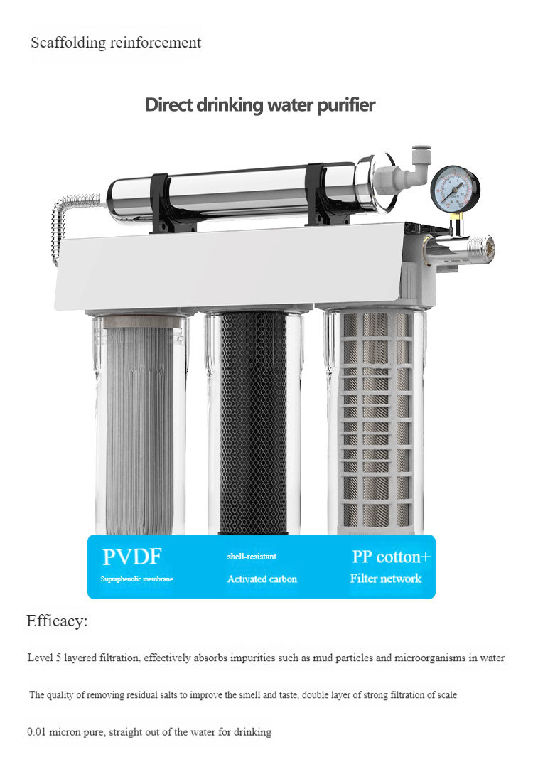 Household 5 Stage Water Filter 1000L/H for Municipal Tap Water
