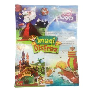 Free Samples Clear Window Heat Press Flap Plastic  Bag for Toy Bag for Safe Children Products Custom Cartoon Printing