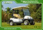 White 48v Battery Golf Cart , Two Passenger Club Car Golf Cars With 100%