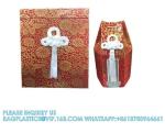 Japanese Funeral Wooden Urn Bone Box And Bag With Flower Pattern Funeral
