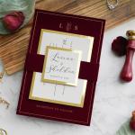 Mini Card Velvet Envelopes with Custom Logo Business Card Coin Wedding Packaging