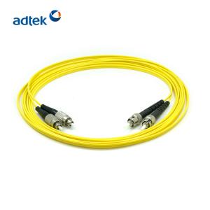 China ST/UPC-ST/UPC Single Mode Fiber Patch Cord Duplex 9/125um Good Repeatability factory