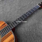 Grand OM Guitar Solid KOA Back Side Acoustic Guitar, Customized Logo on