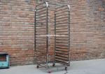 201 Grade FDA 1.5mm Stainless Steel Rack Trolley For Rotary Oven