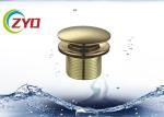 Golden Color Chrome Sink Drain Pipe Basin Faucet Pop Up Drain 1 - 1/4” Size