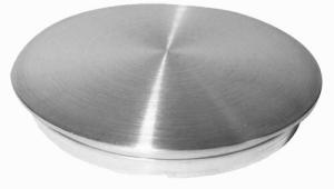 China Satin / Mirror Stainless Steel Railing Components , 42.4mm×11mm Solid Pipe Cap factory