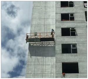 China Painting steel 6 meters 630kg ZLP630 suspended access platform for building cleaning factory