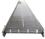 Scrap Slat Top Chain Mesh Conveyor Belt System for Manufacturing Plant