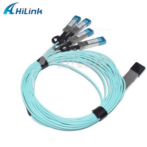 40G to 10G, QSFP+ to 4xSFP+ AOC Breakout Active Optical Cables 1-10M