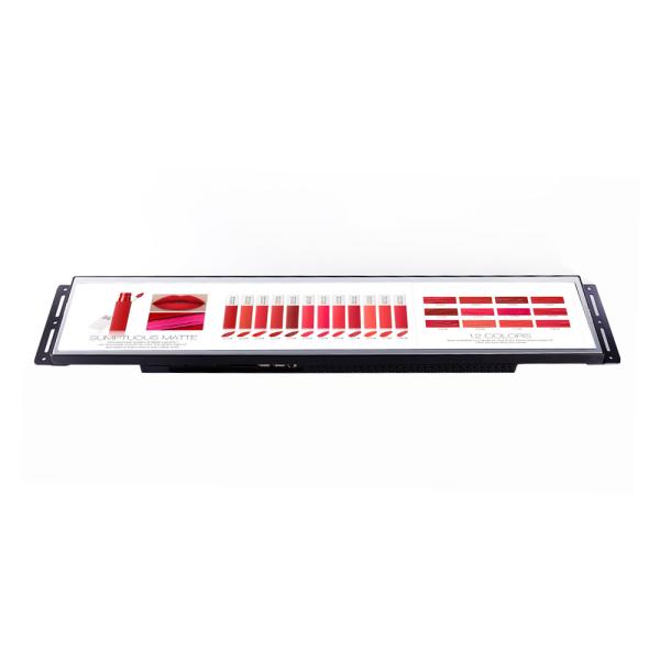 28 Inch long narrow lcd screen 1920*360 HD For Supermarket ,Retail Shop open