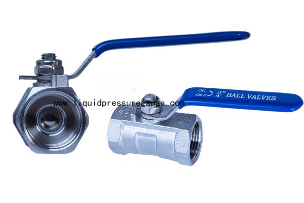Industrial Instrument Manifold Valve 800psi 1PC Floating Ball Valve Standard