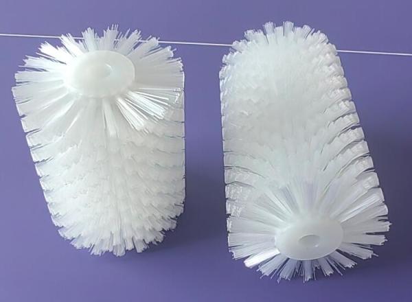 High Cleaning Efficiency 7 Inch OD Nylon Bristle Vegetable Cylinder Cleaning