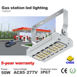 China 50W LED Tunnel light AC85-277V CREE SMD Chip Gas Station LED Lighting IP67 Waterproof factory
