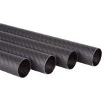 400×500mm Plain Matte Carbon Fiber Tube 1.0mm Thickness
