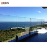 Decorative Garden Fencing Aluminum Balustrade U Channel Glass Railing System
