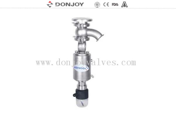1 Inch Pneumatic Tank Bottom Stainless Steel Valve With Position feedback unit F