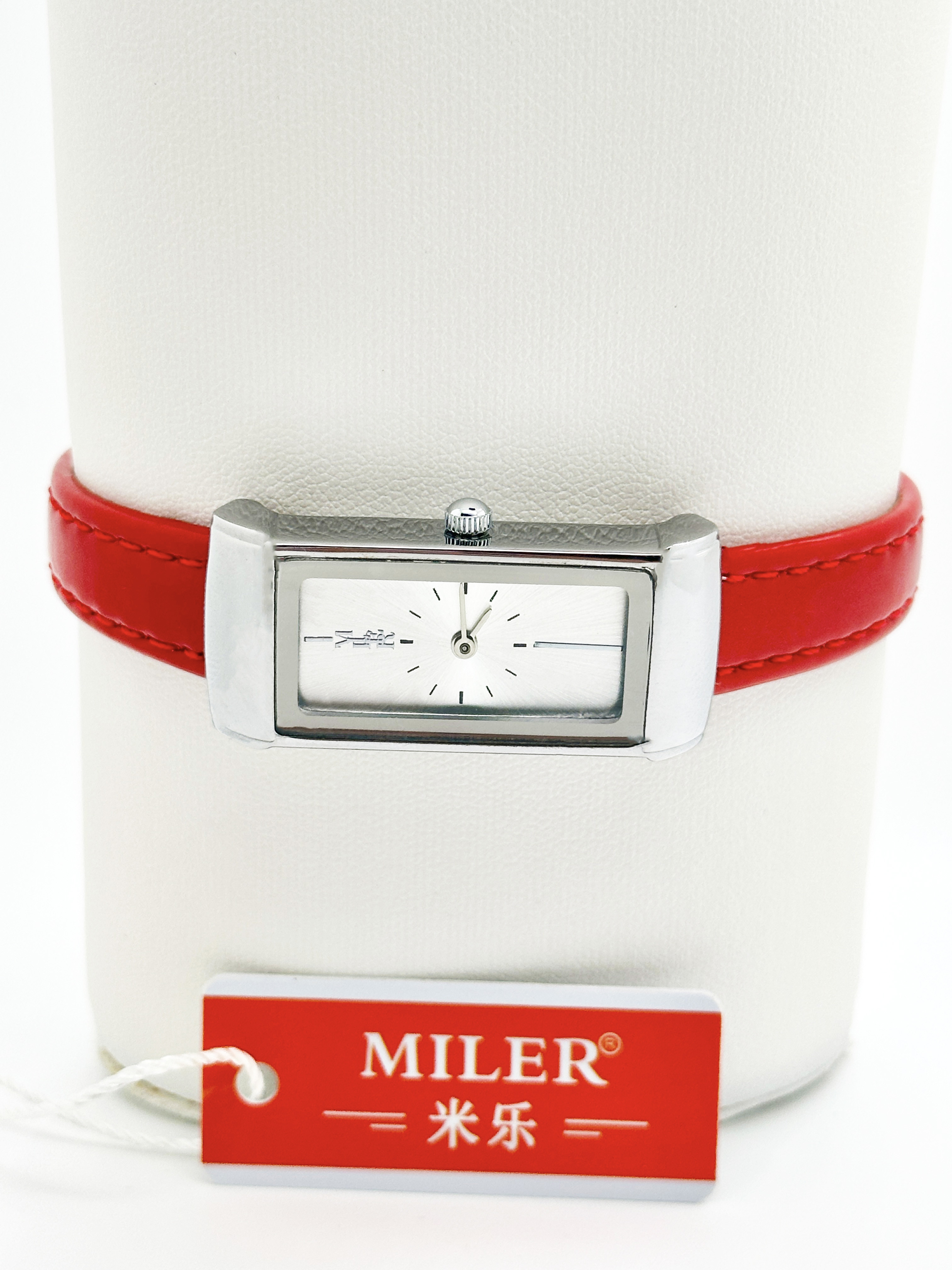 Red Leather Strap Lady Quartz Watch Fashion Quartz Leather Strap Wristwatches