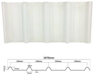China Fireproof 1070mm 3 Layer PVC Roof Tiles For Poultry Farm factory