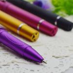 Gel pen,Promotional gel-ink pen with cap,black rubber gel-ink pen