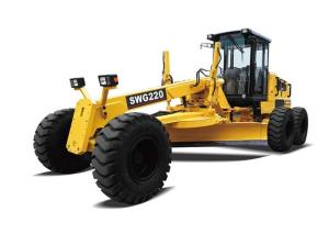 China SWG220 Soil Moving Equipment 220 hp Motor Grader with Cummins Engine on sale