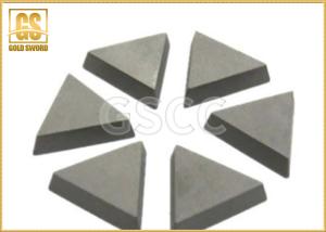 China Hardness Tungsten Carbide Brazed Tips , Carbide Cutting Tips YG3 YG6X Grade factory