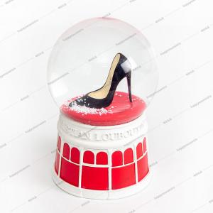 China Matte Effect Funny 80mm High Heel Shoe Snow Globe on sale