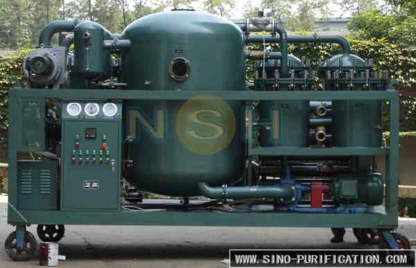 Shelf Covering Turbine Oil Purifier Dissolved Water Removal Dehydration
