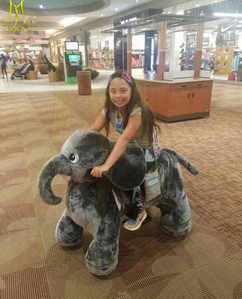 Hansel hot selling children coin operated plush horse scooter ride cars kids for
