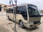 Toyota Mini Used Coaster Bus With Left Passenger Door 23 Seats 1Hz Diesel Engine