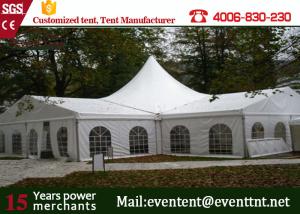 China One Stop White High Peak Tent Fire Retardant Wtih Gardens Party Decorations factory