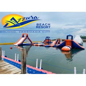 Inflatable Floating Water Park Customized Design And Waterproof Features Air