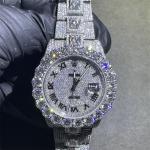 Bust Down Diamond Studded Watch