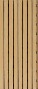 China 15mm 18mm 21mm Grooved Acoustic Wood Wall Panels for Sound Absorbing Decoration factory