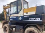 Direct Injection Engine PC120-5 12T Used Wheel Excavator