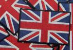 Clothes Iron On Backing Velcro Flag Patches UK Heat Cutting Border