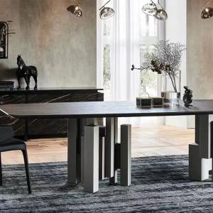 High Durability Ceramic Marble Top Dining Table 10 Seater OEM