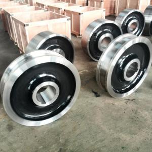 China Cast Iron Crane Trolley Wheels 300-2300mm Diameter For Railway Cart Applied Mining factory
