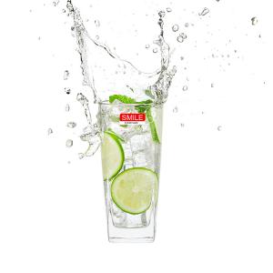China Square PS Plastic Drinking Glass For Water And Juice 230ml factory
