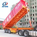 3 Axle Hydraulic Cylinder Tipper Dump Semi-Trailer 9000*2500*1600 mm Customerize