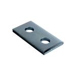 Carbon Steel Flat Strut Plate Electric Channel Fitting Stamping Type 40mm Width