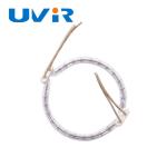 3D Shape Infrared Heating Element Tube Clear Quartz Halogen Tube For Heating