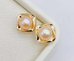 Fashion Romantic Pearl Earrings Natural Pearl Earring Jewelry Zircon Gold Drop