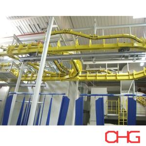 China Power And Free Conveying System With Lifting Machine For Coating Production Line factory