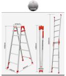 Multifunctional Folding Step Ladder High Strength Building Contruction Cleaning