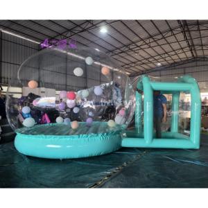 China Custom Color Inflatable Dome Tent PVC Globe Inflatable Bubble House For Wedding Party factory