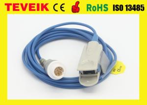 China Adult Finger Clip Pulse Oximeter Probe Round 9 Pin For M-50C factory