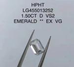 Emerald 1.5 Ct Lab Grown Diamond Jewelry D VS2 VG HPHT Diamond