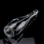 750ml 75cl Super Flint Teardrop Shaped Rum Vodka Whisky Glass Bottle With Glass