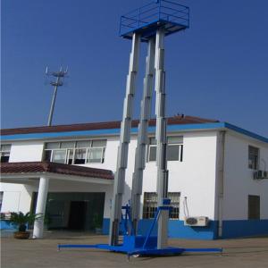 China Three Mast Warehouse Order Picking Equipment Climbing Work Platform 21m factory